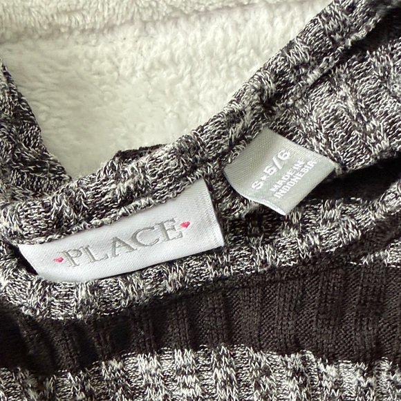 The Children's Place Black and Gray Striped Dress - Picture 2 of 3